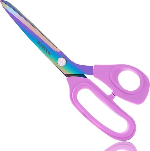 Tailor Scissors Heavy Duty 10 Inch, Multi-Purpose Titanium Coated Premium Stainless Steel Scissors, Comfort Grip Handles for Fabric, Leather, Sewing & Crafting in Saudi Arabia