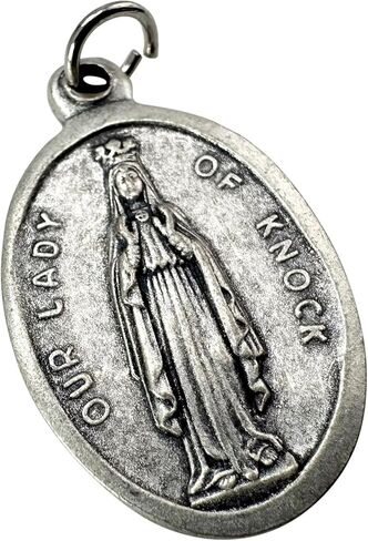 Westmon Works Our Lady of Knock Medal Set Italian Metal Medallion of the Marian Apparition in Ireland with Irish Holy Prayer Card in Saudi Arabia