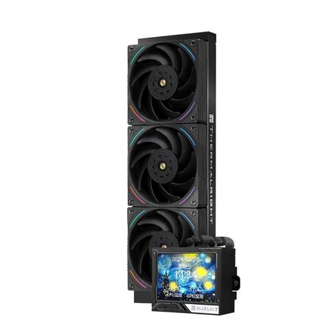 Thermalright Mjolnir Vision 360 Argb Black-Aio CPU Compu Cowner ، شاشة IPS LCD بدقة 320 * 240 ، لشاشة LCD AM4/AM5 و LGA1700/1851 ، '3.5 بوصة in Saudi Arabia