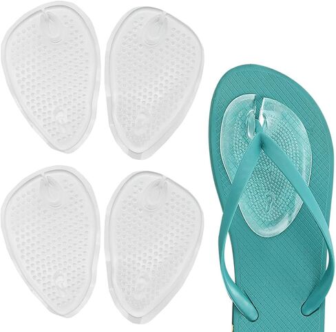 5 Pairs Anti-Slip Silicone Thong Sandal Toe Guards Cushions Sandal Flip-Flop Toe Protectors Selft Adhesive Toe Pad Clear in Saudi Arabia