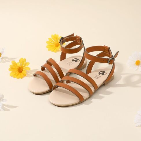 Girls' Sandals Open Toe Strappy Summer Shoes Dress Sandals for Girls in Saudi Arabia