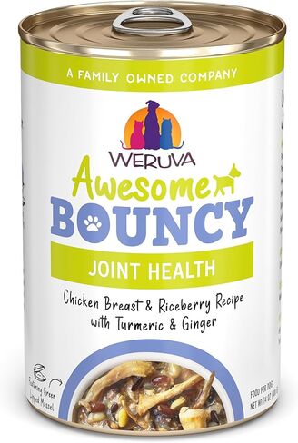 Weruva Awesome Bouncy Wet Dog Food, Magnificent Mobility Variety Pack, 14oz Can (Pack of 9) in Saudi Arabia