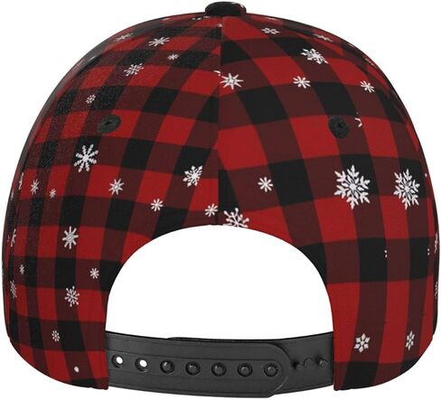 Funny Christmas Plaid Pattern Trucker Hat for Women Men Xmas Holiday Baseball Cap Adjustable Running Travel Hats in Saudi Arabia
