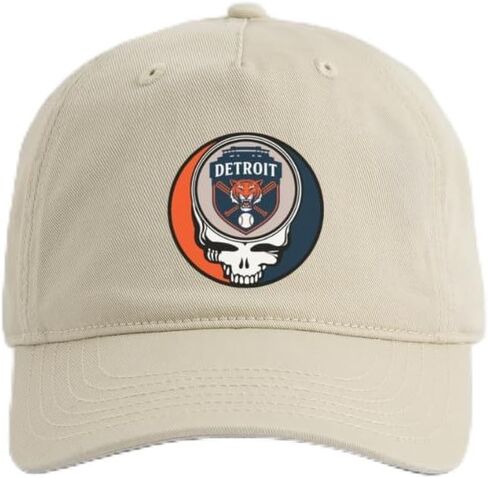 Grateful Ball Park Collection | Detroit Baseball Stealie Baseball Dad Hat in Saudi Arabia
