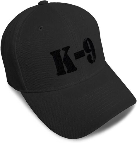 Baseball Caps for Men & Women Embroidered K-9 Black Embroidery Ladies & Men Baseball Hats Acrylic in Saudi Arabia