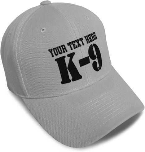 Baseball Caps for Men & Women Embroidered K-9 Black Embroidery Ladies & Men Baseball Hats Acrylic in Saudi Arabia