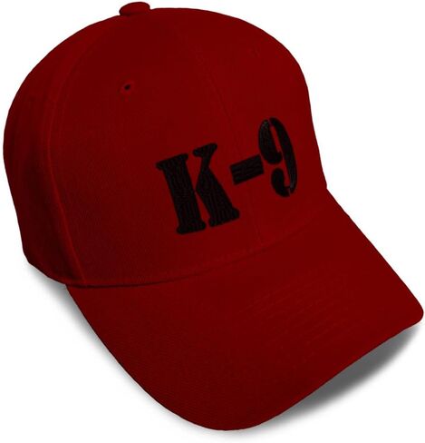 Baseball Caps for Men & Women Embroidered K-9 Black Embroidery Ladies & Men Baseball Hats Acrylic in Saudi Arabia