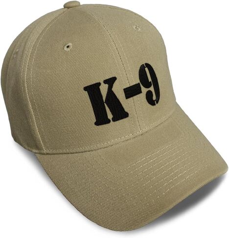 Baseball Caps for Men & Women Embroidered K-9 Black Embroidery Ladies & Men Baseball Hats Acrylic in Saudi Arabia