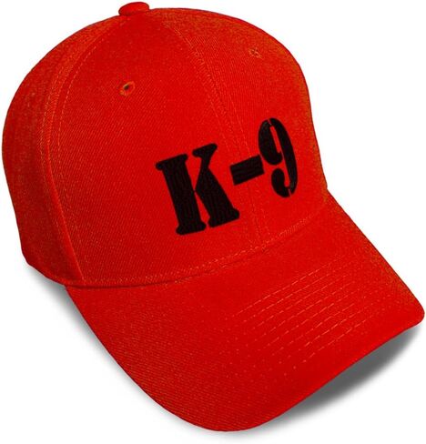 Baseball Caps for Men & Women Embroidered K-9 Black Embroidery Ladies & Men Baseball Hats Acrylic in Saudi Arabia
