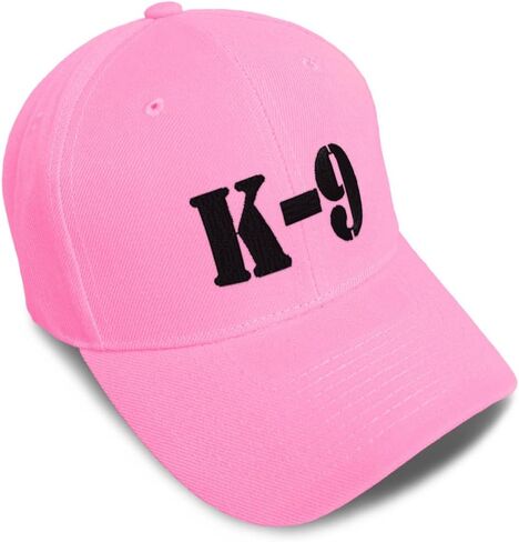 Baseball Caps for Men & Women Embroidered K-9 Black Embroidery Ladies & Men Baseball Hats Acrylic in Saudi Arabia