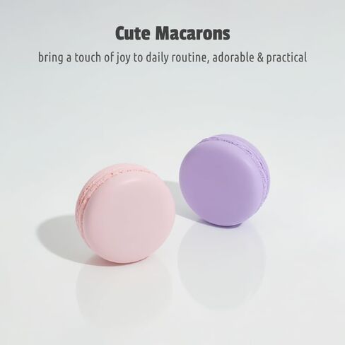 4pc Small Discreet Pill Organizer for Purse & Pocket, Cute Macaron Shaped Pill Case, Lightweight Daily Vitamin Box, Funny Airtight Moistureproof Medicine Container in Saudi Arabia
