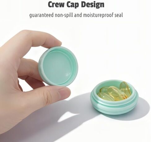 4pc Small Discreet Pill Organizer for Purse & Pocket, Cute Macaron Shaped Pill Case, Lightweight Daily Vitamin Box, Funny Airtight Moistureproof Medicine Container in Saudi Arabia