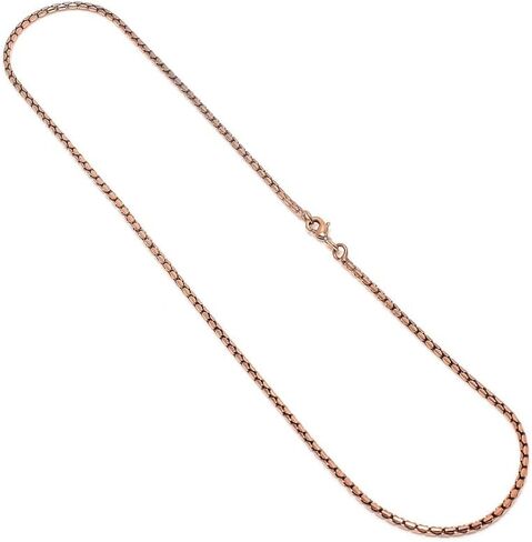 Copper Ball Bead Chain Necklace for Men and Women, 16 to 30 Inch Adjustable Length with Lobster Clasp in Saudi Arabia