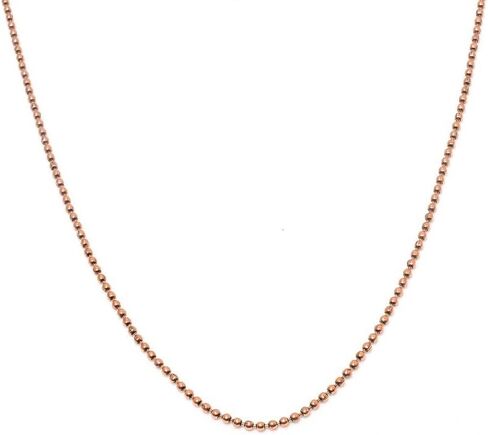 Copper Ball Bead Chain Necklace for Men and Women, 16 to 30 Inch Adjustable Length with Lobster Clasp in Saudi Arabia