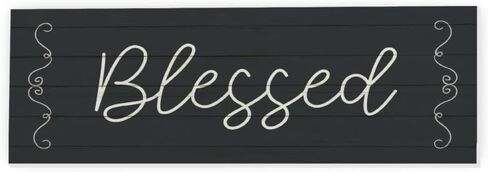 Blessed Rustic Plank Farmhouse Style Wood Wall Decor Sign 6x18 in Saudi Arabia