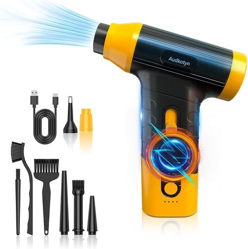 Cordless Electric Compressed Air Duster - Electric air Blower for Cleaning Keyboard, PC, Cameras, Electric Air Pump for Inflatable Cushions, Air Mattress Beds, Boats, Swimming Ring in Saudi Arabia