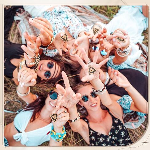 Chunful 6 Pcs Therian Keychains Wooden Therian Pride Symbol Keychains Pendant for Stuff Gifts Cosplay Accessory Party Decorations Supplies in Saudi Arabia