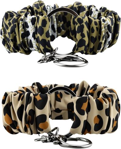 Bracelet Keychain, Stretchy Wristlet Key Chain for Car Keys with Metal Holder Clip, Cute Scrunchie Wristband in Saudi Arabia
