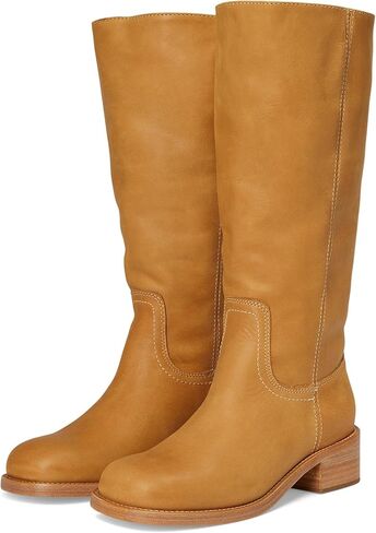 Steve Madden Women's Knee-high, Square Toe, Chunky Heel, Leather, Classic Boot in Saudi Arabia