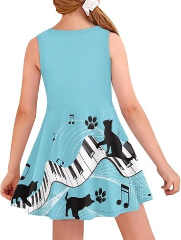 Girls Dresses Summer Sleeveless Dress Cute Toddler Girl Dress 3-16 in Saudi Arabia