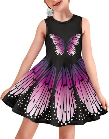 Girls Dresses Summer Sleeveless Dress Cute Toddler Girl Dress 3-16 in Saudi Arabia