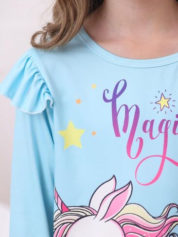فستان Bow Dream Girl لطيف ومتوافق مع إكسسوارات ملابس دمية American Girl للفتيات، مجموعة فساتين باللون الأزرق الفاتح in Saudi Arabia