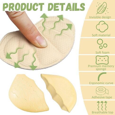 Cuffbow 8pcs Shoe Filler and Heel Pad Set Toe Cushion Fillers for Too Big Shoes Heel Cushions for Women Toe Inserts Size Reducer Make Shoes Fit in Saudi Arabia