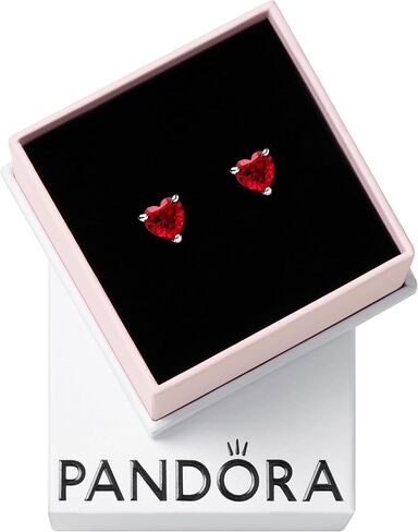 Pandora Timeless Sparkling Heart Cherry Jubilee مجوهرات من الكريستال الأحمر in Saudi Arabia