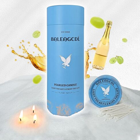 Unscented Light Green Pearled Candle 18oz Luxury Sand Candle Granulated Wax - 30 Cotton Wicks – Wax for Candle Making Decorative Candles Smooth and Clean Burning Lasts up to 120 Hours in Saudi Arabia