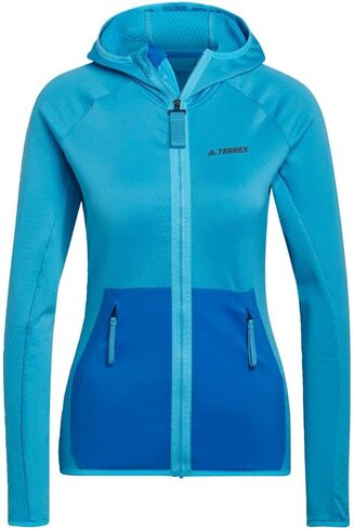 adidas womens Terrex Tech Fleece Light Hooded Hiking Jacket in Saudi Arabia