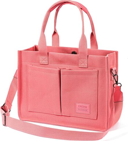 حقيبة يد قماشية للنساء، حقيبة يد كبيرة للسفر والكمبيوتر المحمول مع حقائب بقالة قابلة لإعادة الاستخدام للمدرسين على الكتف in Kuwait