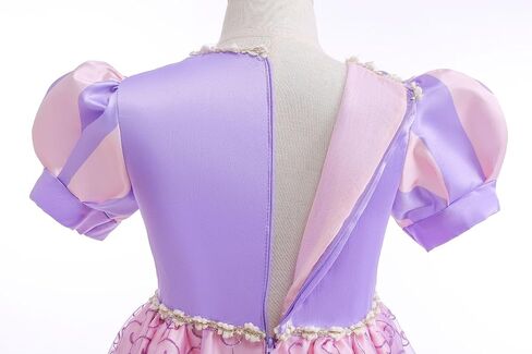 Princess Rapunzel Costume for Girls Halloween Christmas Dress Up Birthday Party Outfits Pink with Accessories for 3T-13 in Saudi Arabia