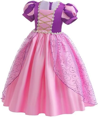 Princess Rapunzel Costume for Girls Halloween Christmas Dress Up Birthday Party Outfits with Accessories for 3T-13 in Saudi Arabia