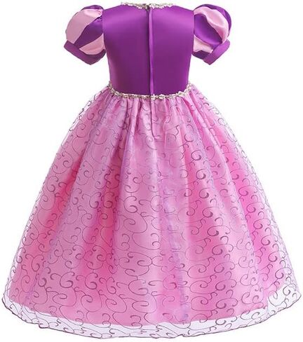 Princess Rapunzel Costume for Girls Halloween Christmas Dress Up Birthday Party Outfits with Accessories for 3T-13 in Saudi Arabia