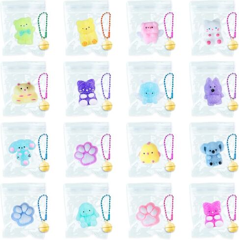 ORB Tabalicious TABA Squishy Blind Box Keychain Charms Assorted 3 Pack - 3 Individual Squishy TABA Animal Keychain Toys - Collectible Soft Tabalicious Charms for Backpacks, Keys, Wristlets, Bags, More in Saudi Arabia