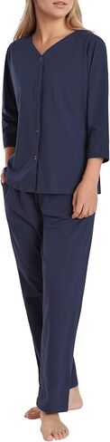 Women's Petite 3/4 Sleeve Pajamas Set Petite Length Cotton Pjs in Saudi Arabia