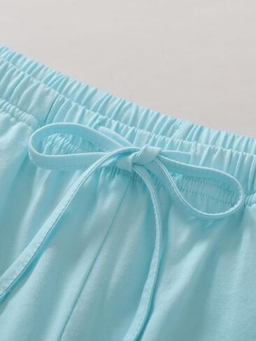 Women's Petite 3/4 Sleeve Pajamas Set Petite Length Cotton Pjs in Saudi Arabia