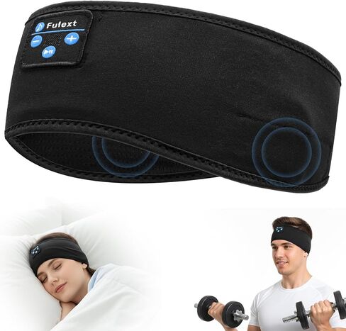 Wireless Sleep Headphones-Bluetooth Headband-Sleeping Headphones-Sleep Headband Headphones for Side Sleeper, Elastic Music Headband Cozy Wireless Eye Mask Tech Gadgets for Women Men in Kuwait