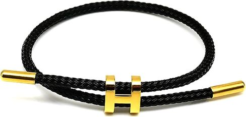 eartif Steel Bracelet Adjustable H Rope Bracelet for Women Men Waterproof Minimalist Wire Rope Charm Bracelet Couple Bracelet Fashion Jewelry in Saudi Arabia