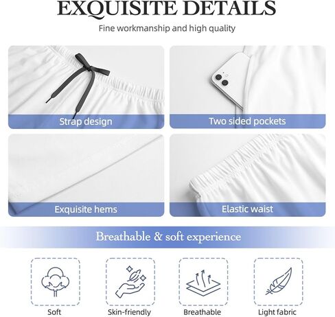 سروال بيجامة مريح للرجال سروال نوم قابل للتمدد مع جيوب ورباط in Kuwait