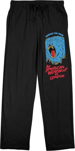 an American Werewolf in London Werewolf Head Adult Black Sleep Pajama Pants in Saudi Arabia