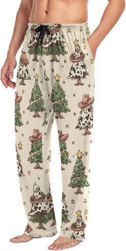 Men's Pajama Pants Sleep Lounge Pants Breathable Pjs Bottoms with Pockets in Saudi Arabia