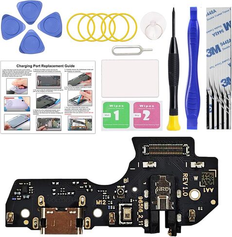 Charging Port Replacement Kit Compatible with Galaxy A50, Dock Board USB-C Connector Only for A50 SM-A235F SM-A235F/DS, with Toolkit in Kuwait