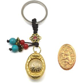 Feng Shui Spin to Win Keychain: Ba Fang Lai Cai,Rotating Golden Ingot Wealth Amulet. Lucky for Casino, Slots & Lottery in Saudi Arabia
