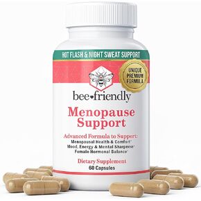 مكملات انقطاع الطمث للنساء، تخفيف الهبات الساخنة، التعرق الليلي، لصحة انقطاع الطمث، الراحة، المزاج، الطاقة، الحدة العقلية، التوازن الهرموني. DIM، بلاك كوهوش، أشواغاندا KSM-66 (60 كبسولة) in Kuwait