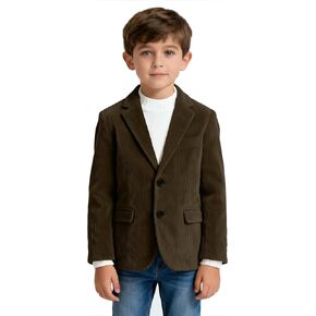 Boys Corduroy Blazer Jacket Retro Casual Sport Coat Western Cowdoy Kids Suit Jacket for Boy Formal Wedding School in Kuwait