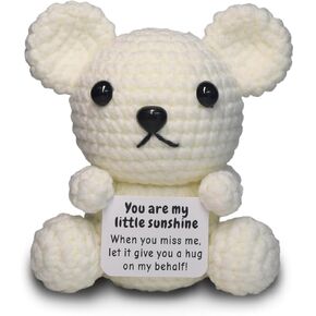 DEYBA Emotional Support Crochet Cat – Positive Crochet Animals, Inspirational Gift for Women, Men, Couples, Friends, Family, Birthday, Christmas, Romantic Valentine's Day Gift in Kuwait