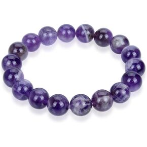 Adabele 1pc Natural Stretch Gemstone Bracelet 10mm (0.39") Bead 7 Inch to 8.5 Inch Healing Crystal Energy Quartz Chakra Jewelry Women Birthday Unisex Gift in Kuwait