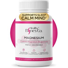 كبسولات بيسجليسينات المغنيسيوم المخلبة 300 ملجم - تركيبة عالية الامتصاص، تعافي العضلات والنوم، مكمل لدعم العظام والقلب - بيسجليسيناتو دي مغنيسيو - كبسولات نباتية، كمية تكفي لمدة شهر واحد in Kuwait