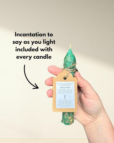 Handmade Abundance Candle | Money Manifestation Spell | Witchcraft Supplies | Prosperity Anointed Ritual Candle in Saudi Arabia
